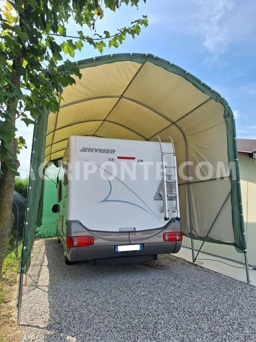 Copertura Per Camper Classe A In Tessuto Oxford 300D: Impermeabile, Anti-UV, Resistente Agli Strappi. Completa Di Coperture Per Pneumatici E Cinghie. - 2
