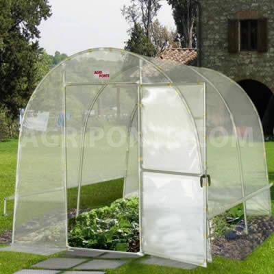 Tunnel greenhouse for vegetable garden